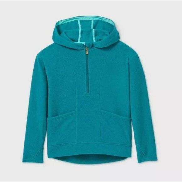 Girs' Fleece 1/4 Zip Sweatshirt L 10/12 - Picture 1 of 8